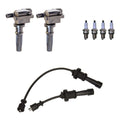Set of 2 Ignition Coil Wires & 4 Spark Plugs for Sonata, Optima (2011–2016)