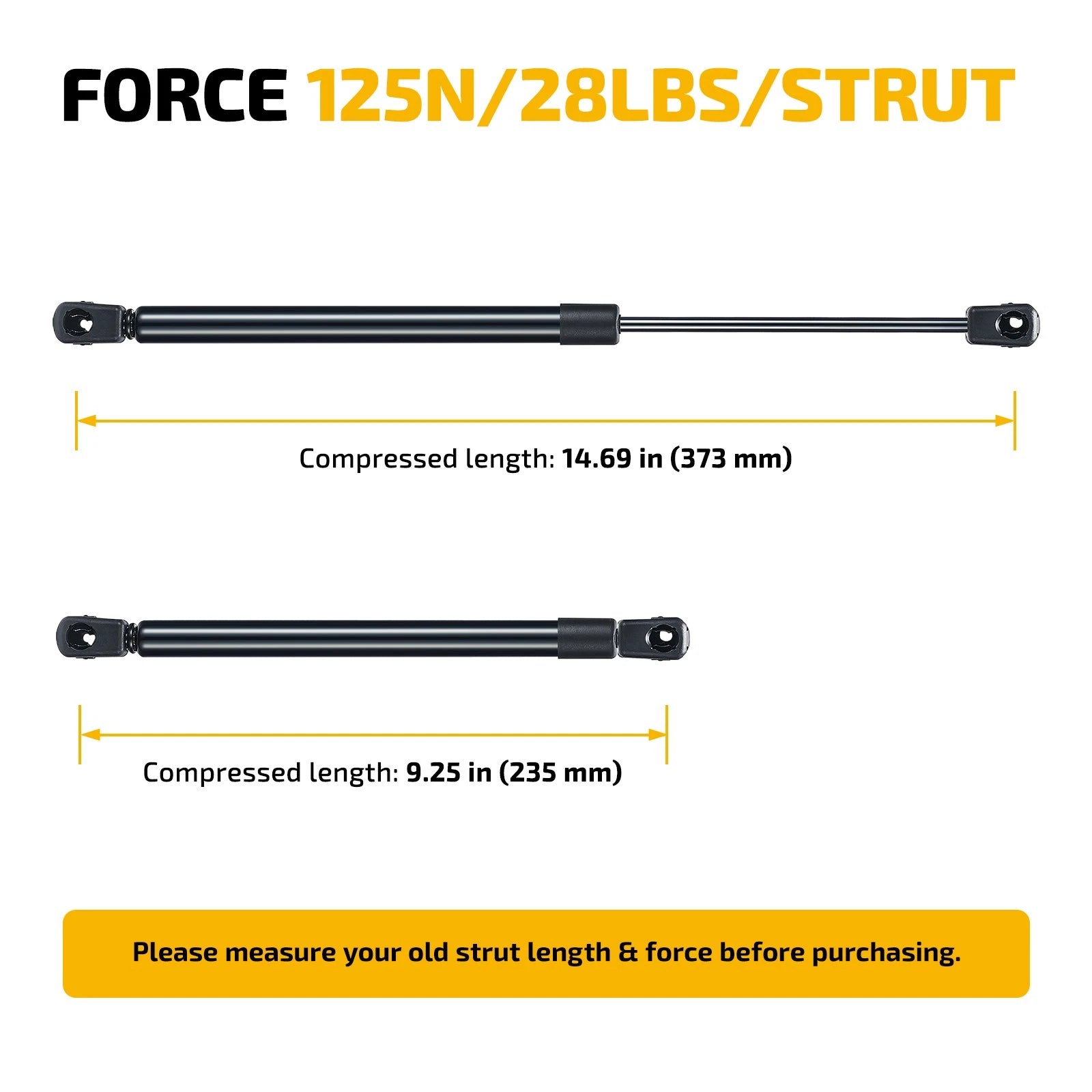 15 Inch Gas Strut for Universal Applications (C16-21825)