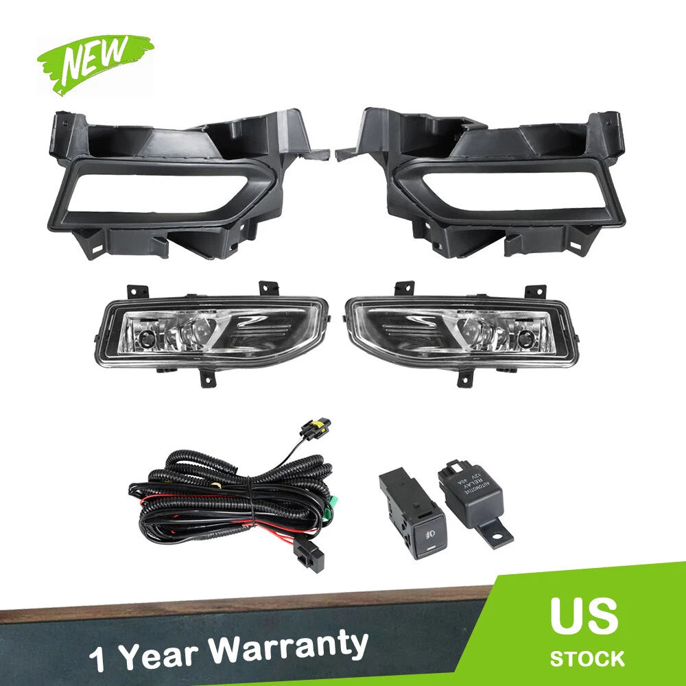 Set of 2 Front Bumper Fog Light Assemblies for Nissan Versa (2020–2021)