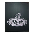 Set of 2 Poly Mudflaps for Mack 24 x 30 (Black/Silver Logo)