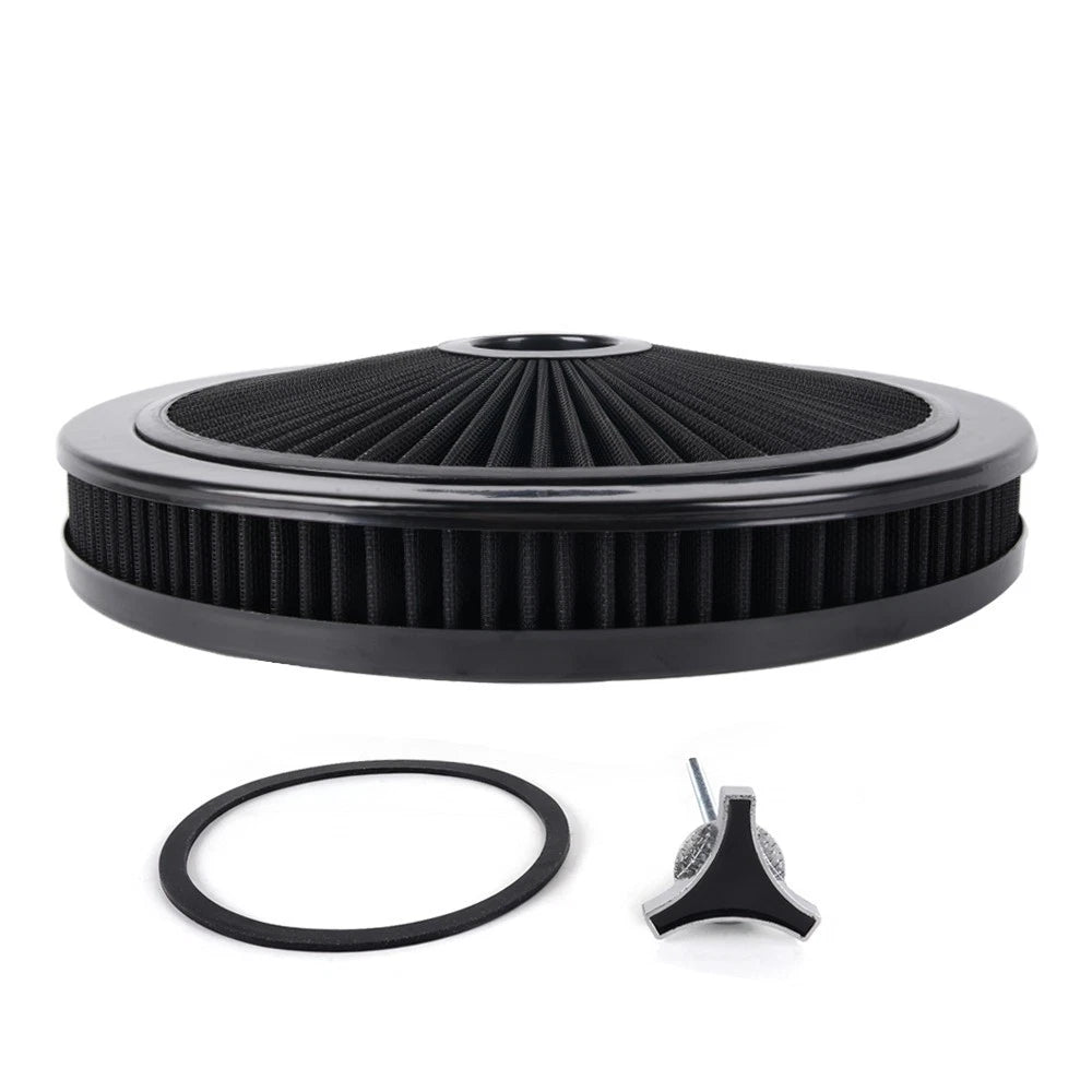 Black Air Cleaner with Washable Filter for Make Model