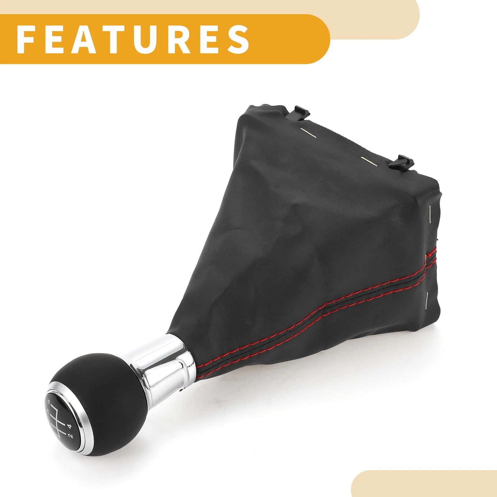 5 Speed Manual Gear Shift Knob with Boot for Audi A3 (2008–2013)