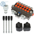 6Spool 21GPM Hydraulic Backhoe Directional Control Valve w/Joysticks