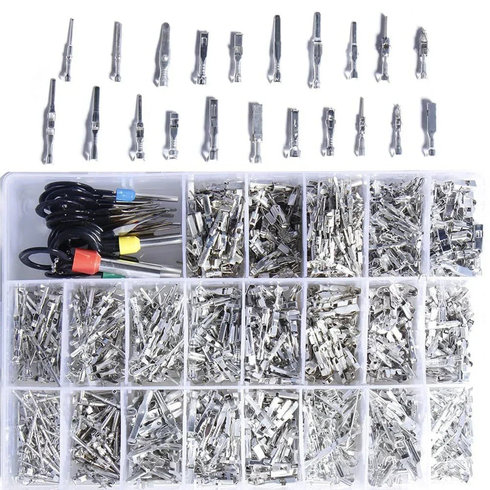 Portable 1168PCS Electrical Connectors with Essential Pin Puller Tool