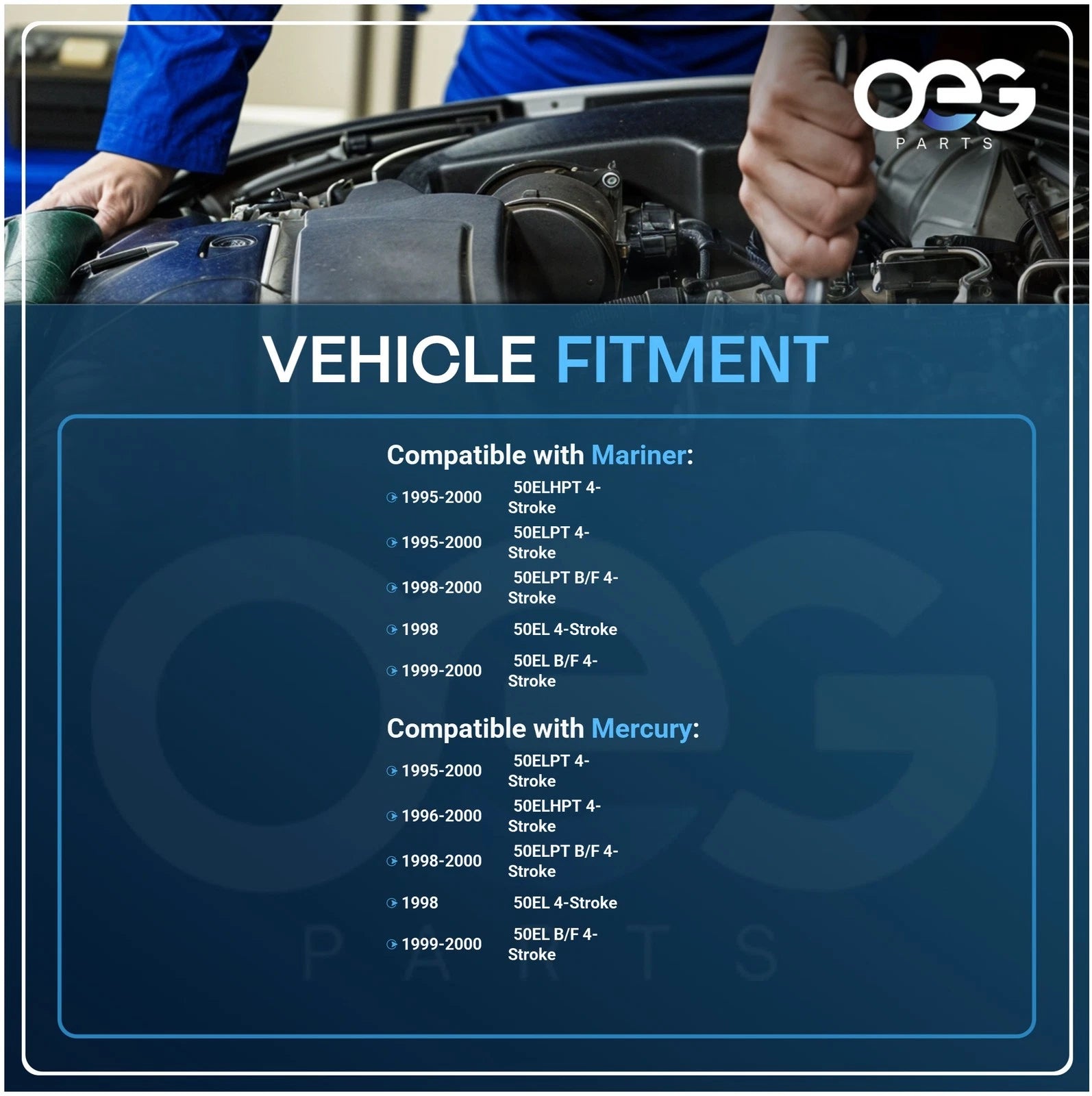 Starter for Mercury 50 HP (Year Range Not Specified)