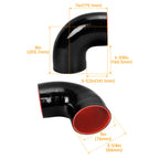 Silicone Hose Elbow Coupler Intercooler Joiner Pipe 3.0" 90 Degree for