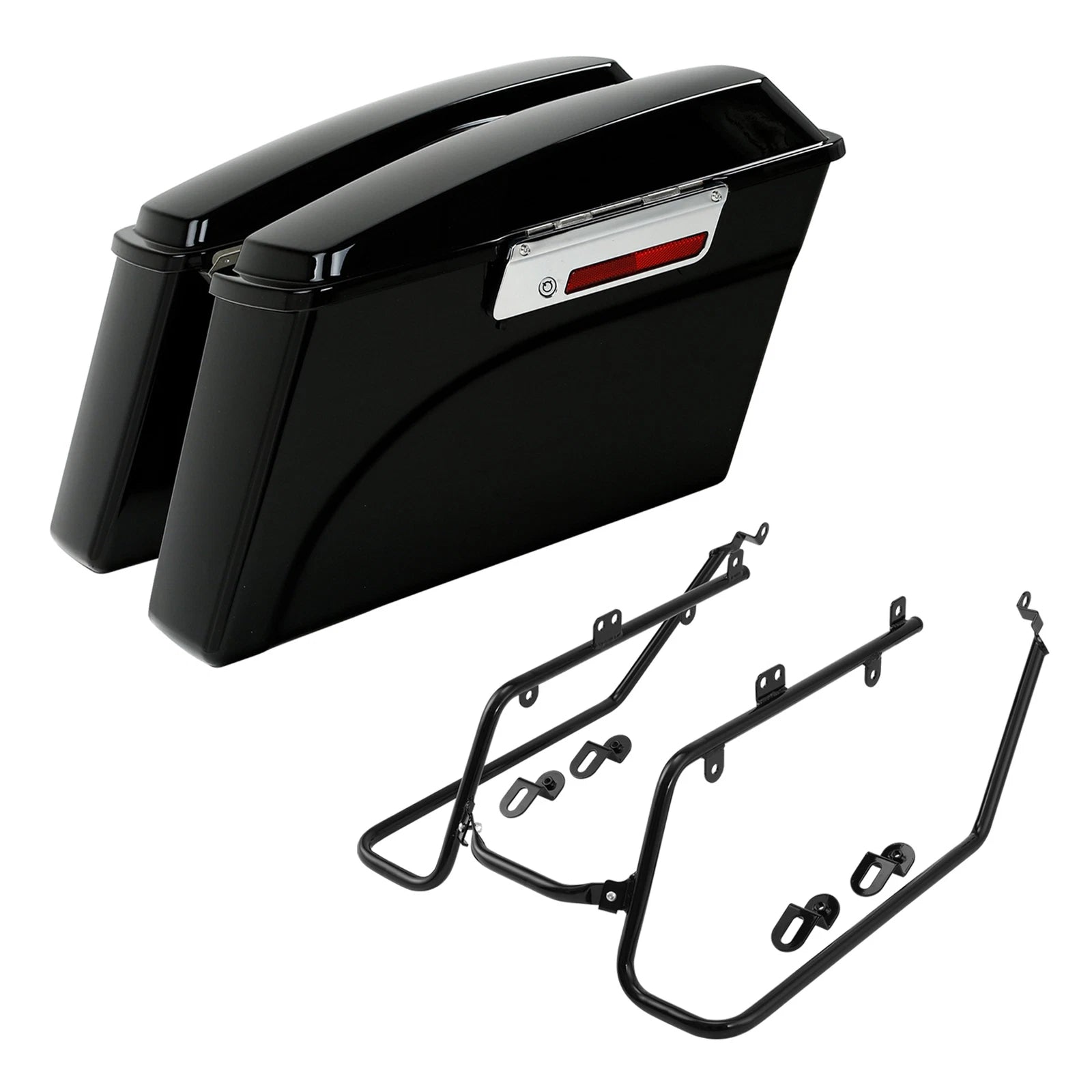 Hard Saddlebags & Conversion Brackets for Harley Dyna Low Rider (2008–2017)