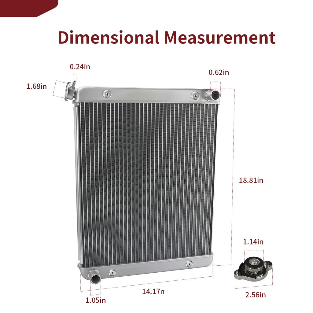 High Performance Radiator for Polaris Ranger RZR 570 900 1000 Crew XP (2013–2025)