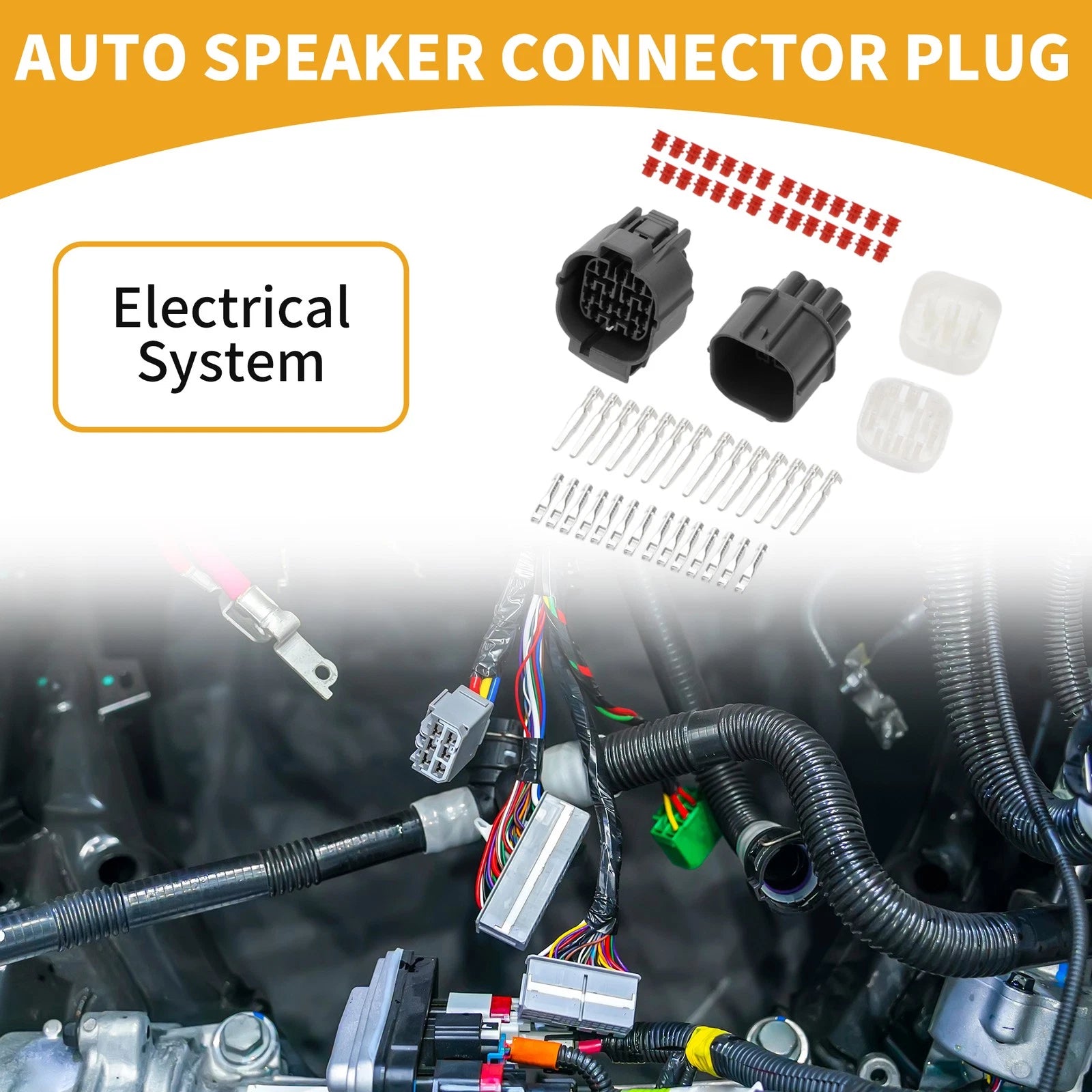 14 Pin Auto Speaker Connector Plug Female for Honda (1 Set)