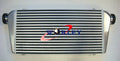600x300x76mm Front Mount Intercooler + 3" Aluminum Piping + Silicone Hoses