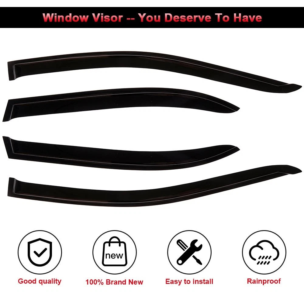 Window Vent Deflectors for Toyota Corolla Sedan (2003–2008)