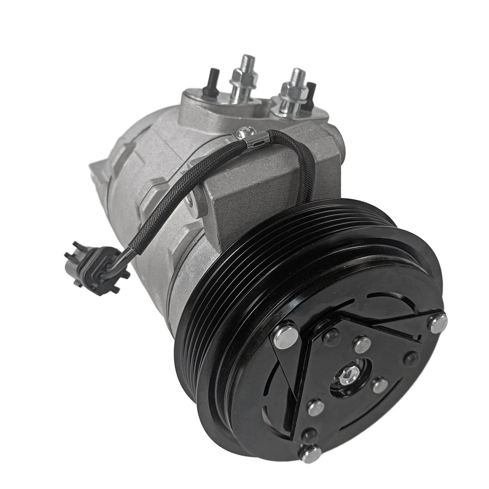 AC Compressor with 6-Groove Pulley and Clutch for Jeep JK Wrangler (2007–2011) CO11147JC