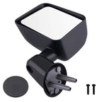 Manual Side View Mirror Left for Jeep Wrangler Sport (2007–2018) Textured