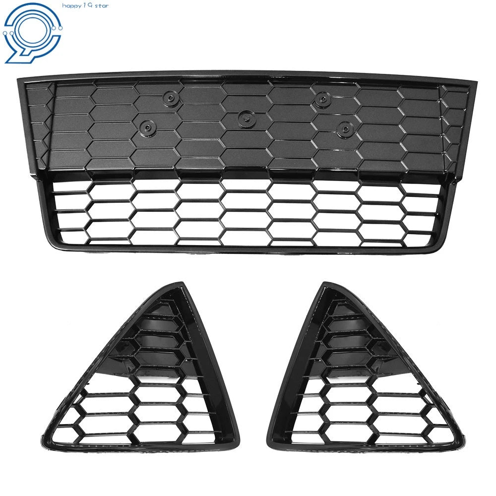 Set of 3 Honeycomb Mesh Lower Grilles for Ford Focus S/SE (2012–2014)