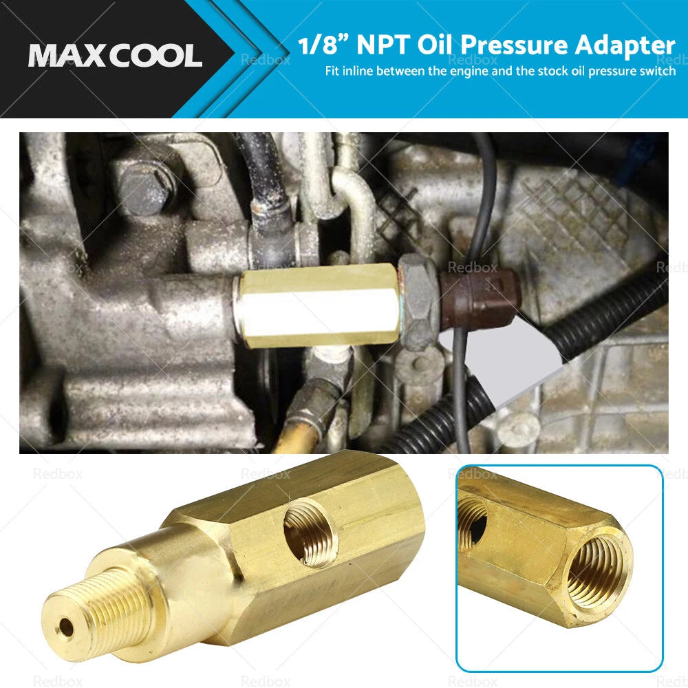 Oil Pressure Gauge Adapter 1/8 NPT for Aeroflow AFGA-31