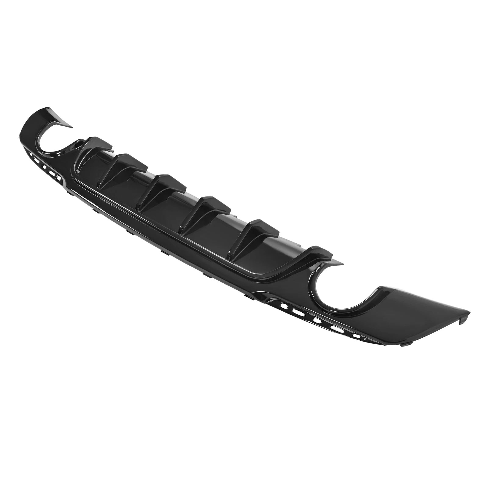 Black Dual Exhaust Rear Bumper Lip Diffuser for Chrysler 300 (2015-2023)