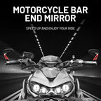 CNC Aluminum Bar End Mirrors for Cafe Racer Motorcycle (RHD)
