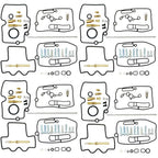 4X Carburetor Gasket Kit for Honda CRF250R CRF250X CRF450R CRF450X