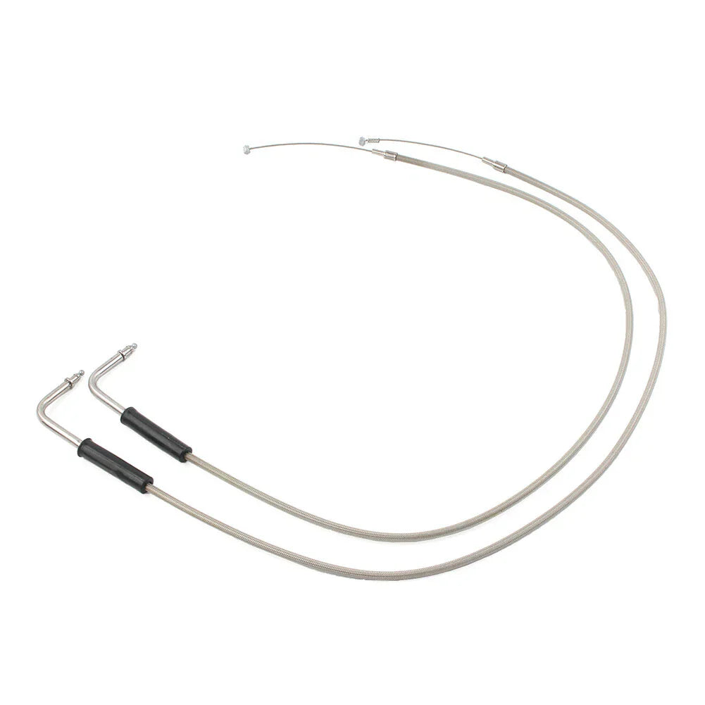 Stainless Steel Throttle Cable for Harley Sportster XL1200, 883, Dyna, Road King