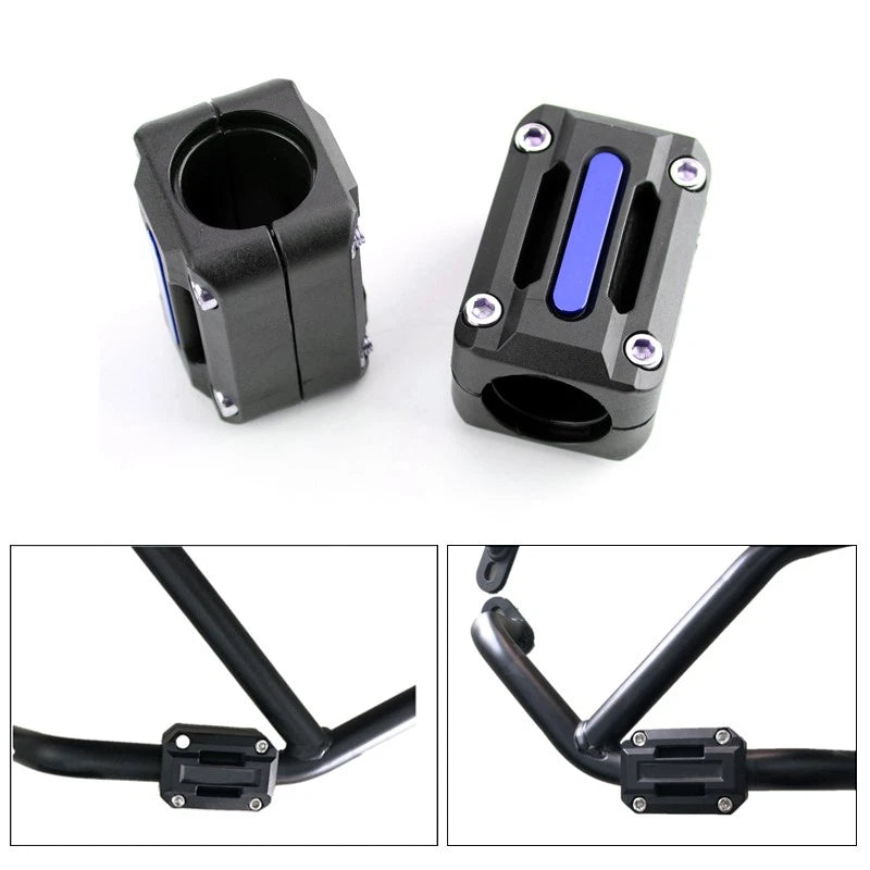 2X 25mm Engine Frame Bar Protection Crash Slider Pads for Motorcycle