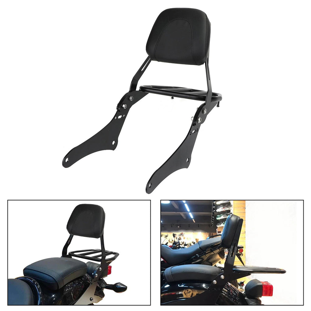 Sissy Bar Backrest Luggage Rack for Honda Rebel CMX300 CMX500 (2017–2025)
