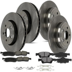 Front Rear Rotors & Pads for Dodge Durango (2011–2020) 330mm Diameter