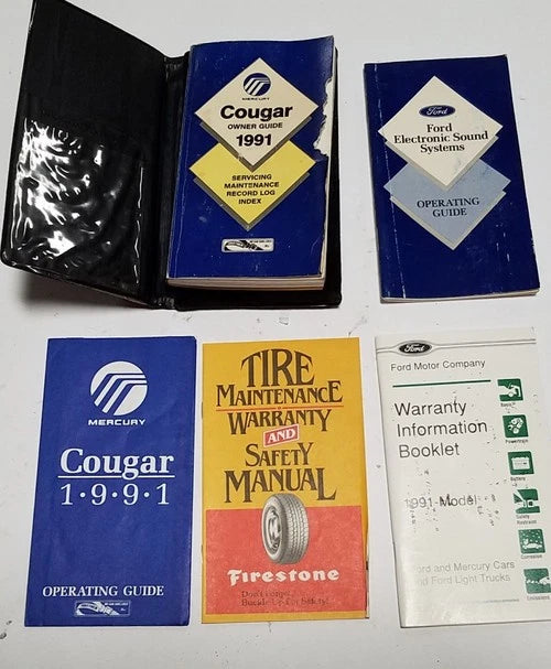 Owners Manual Collection for Mercury Cougar (1991)