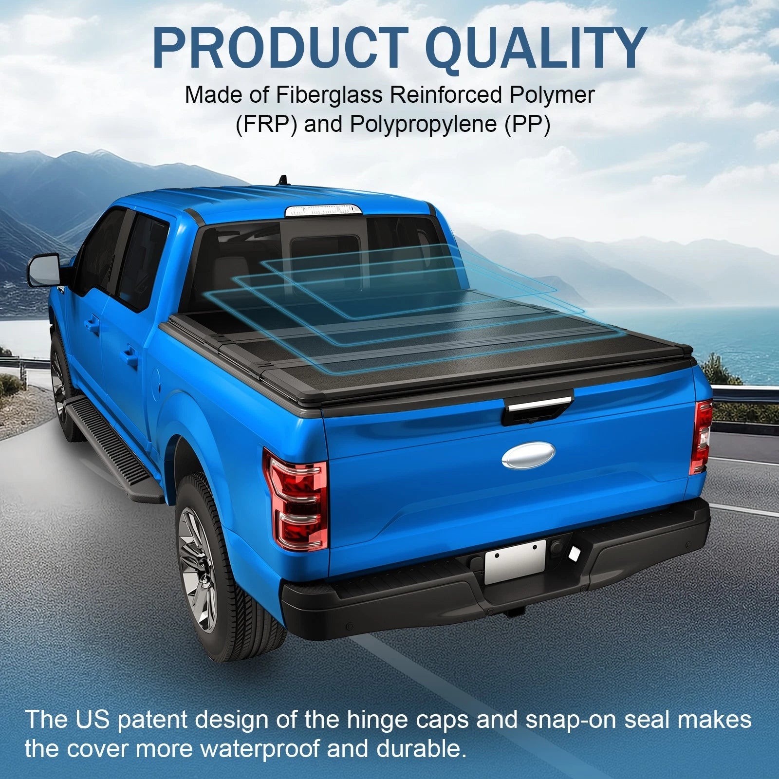 5FT 3-Fold Tonneau Cover for Chevy Colorado GMC Canyon (2015-2024)