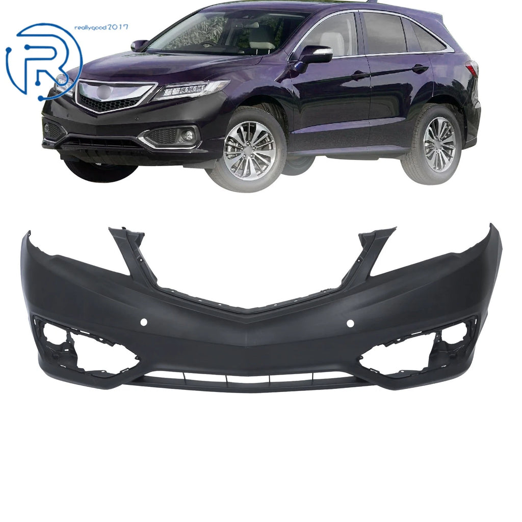 Front Bumper Fascia for Acura RDX (2016–2018) with Sensor Hole, Primed