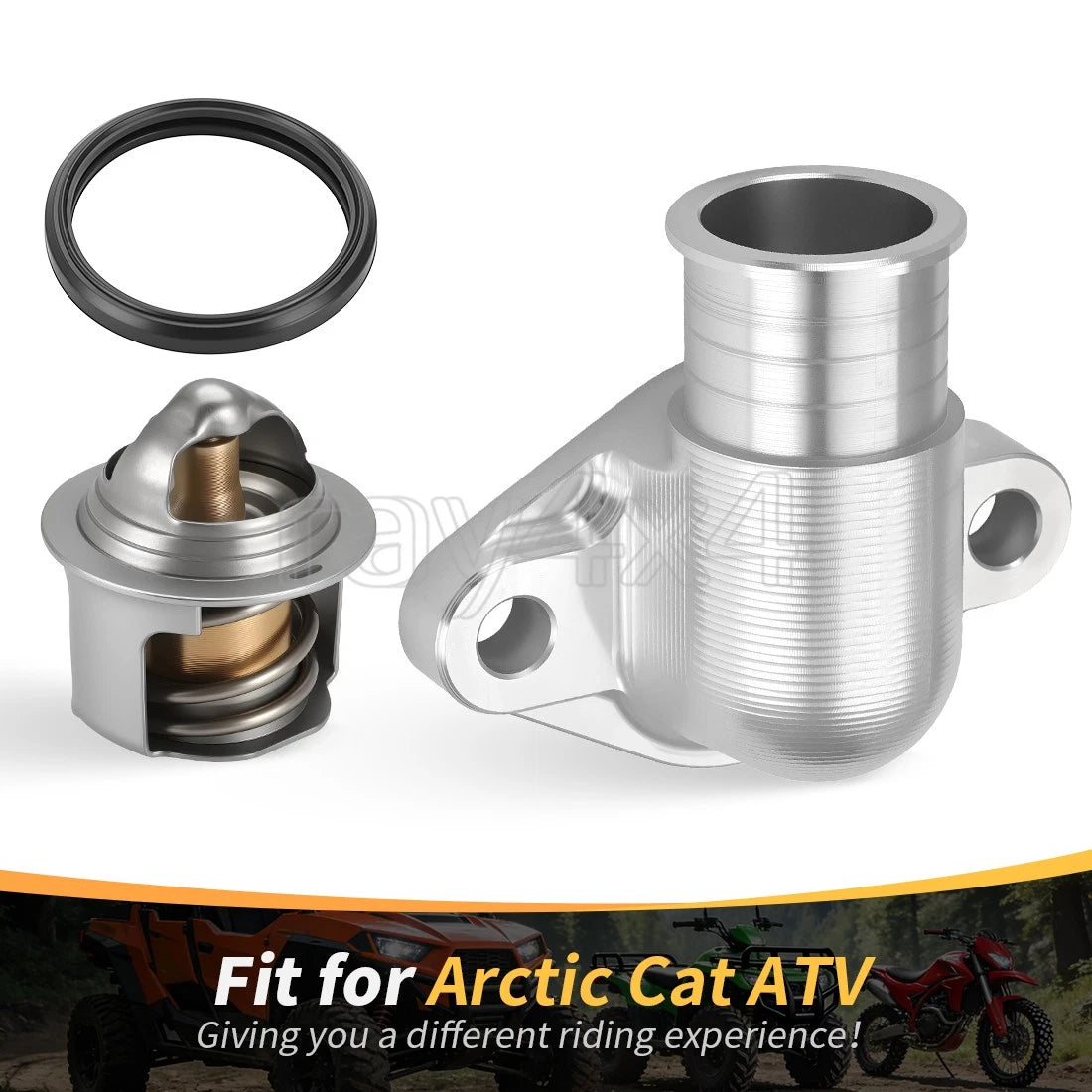 Thermostat & Housing Cover Gasket for Arctic Cat 500 (1998–2009) 3413-012 3413-004