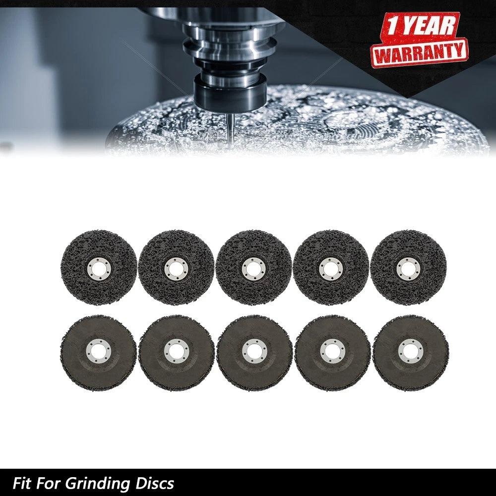 Set of 10 Black Diamond Grinding Discs for Angle Grinder (4.5 inch)