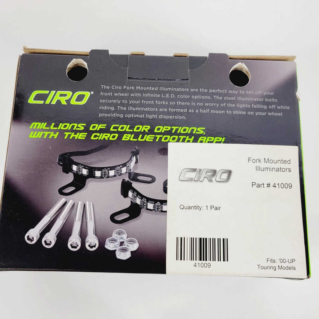 Ciro Fork Mounted Illuminators 41009 for Harley Davidson Touring (2000–Up)