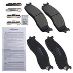 Set of 4 Front Brake Pads Kit for Dodge Ram 1500 (2006–2008) Ram 2500 3500 (2003–2008) P965