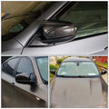 Pair Rear View Mirror Cover Trim for BMW X5 X6 (2007–2013) Carbon Fiber Look