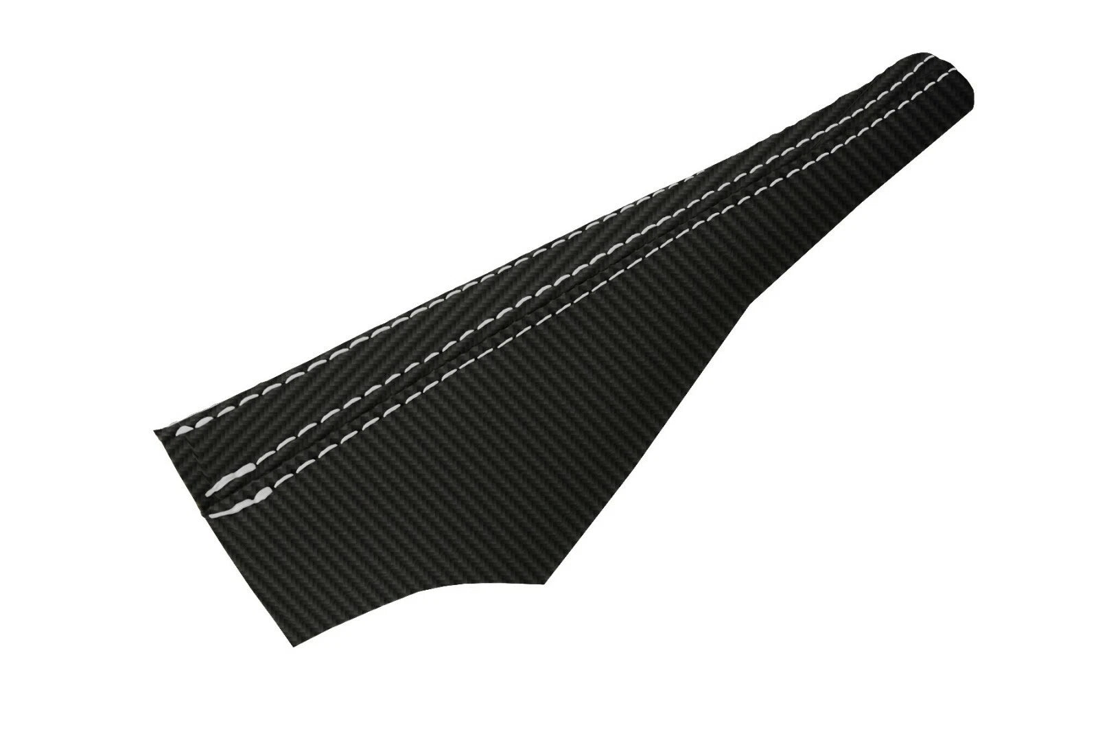 E Brake Boot Cover for Nissan 350Z (2003–2008) Carbon Fiber White Stitch