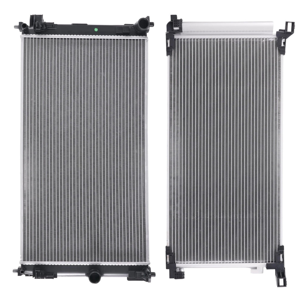 Aluminum Engine Radiator & AC Condenser for Toyota Corolla (2019–2022) 13825