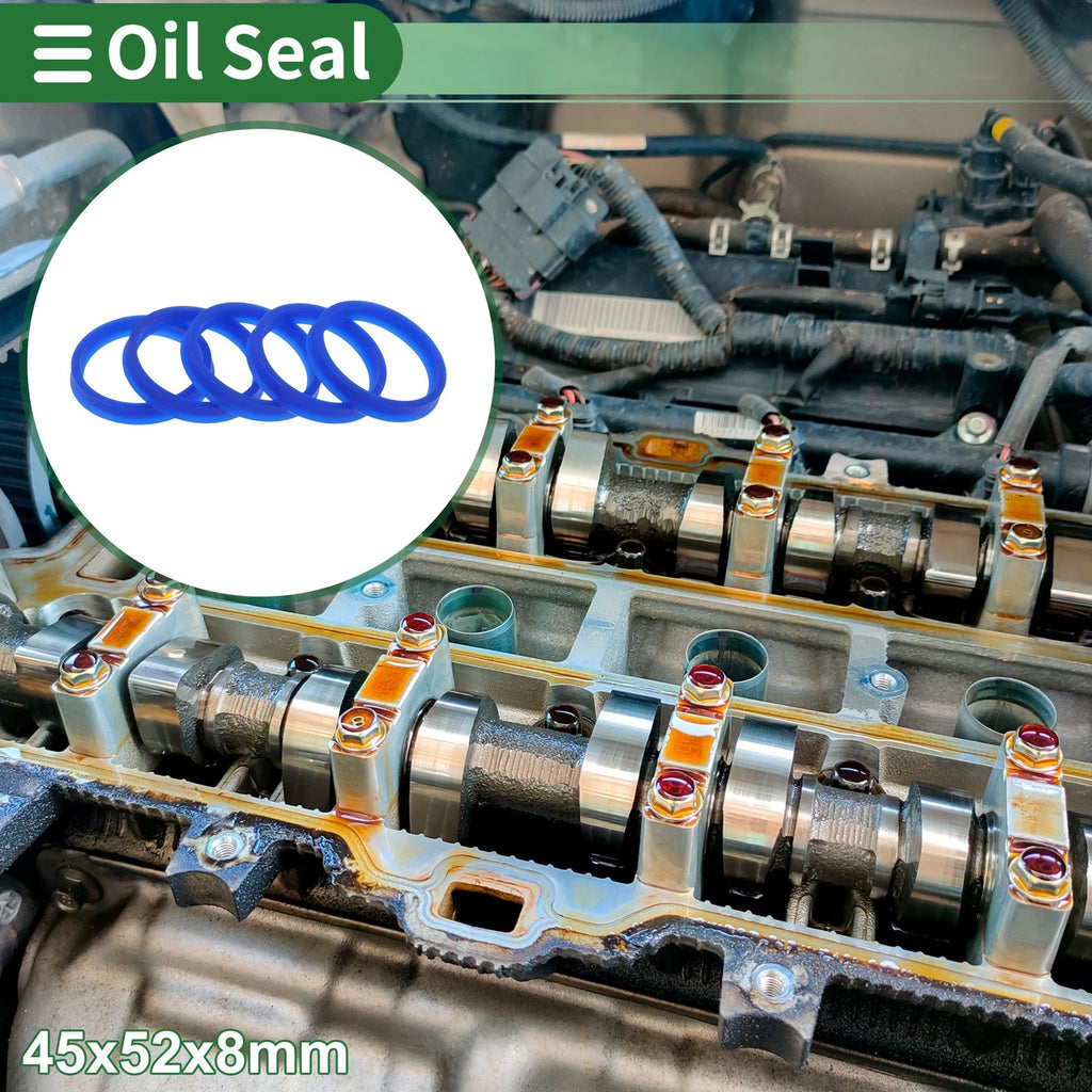 Set of 5 Oil Seal Rotary Shaft Seal 45x52x8mm for Various Models 