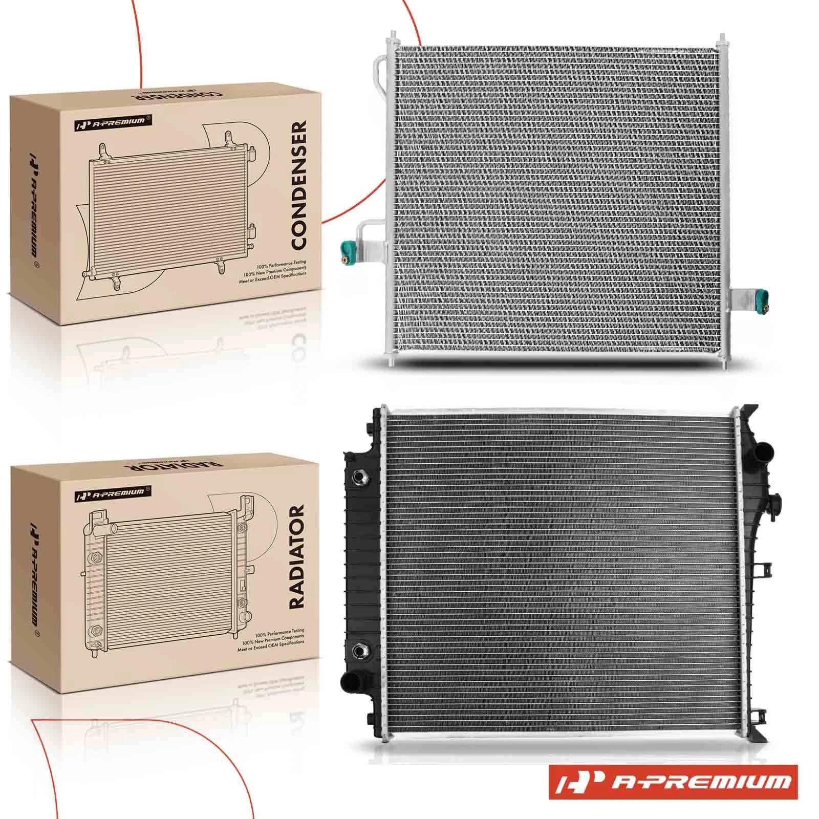 2Pcs Radiator & AC Condenser Cooling Kit for Ford Explorer (2002–2010)