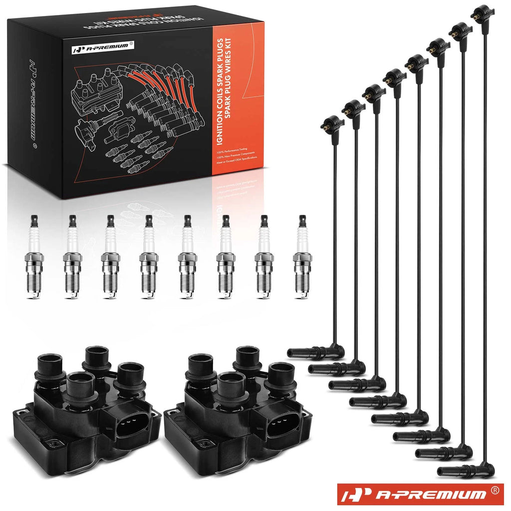 2X Ignition Coils & 8X Iridium Spark Plugs for Ford F-150 