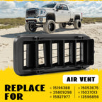 Back Panel Air Vent Grille for Chevy Silverado GMC Sierra (1999–2021)