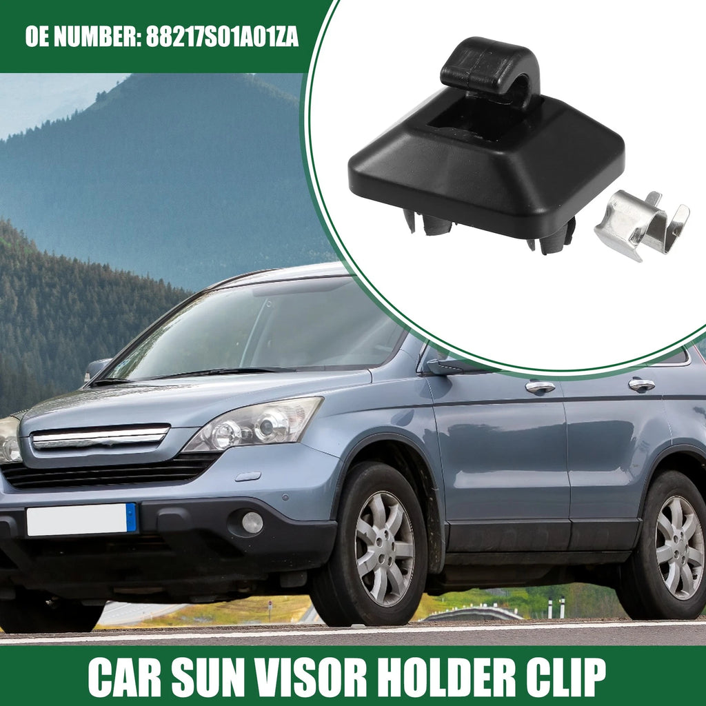 Sun Visor Holder Clip for Honda Accord (1998–2007) No. 88217S01A01ZA Black