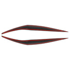 1 Pair Headlight Eye Lid Cover Sticker Black for Ford Fiesta (2013–2016)
