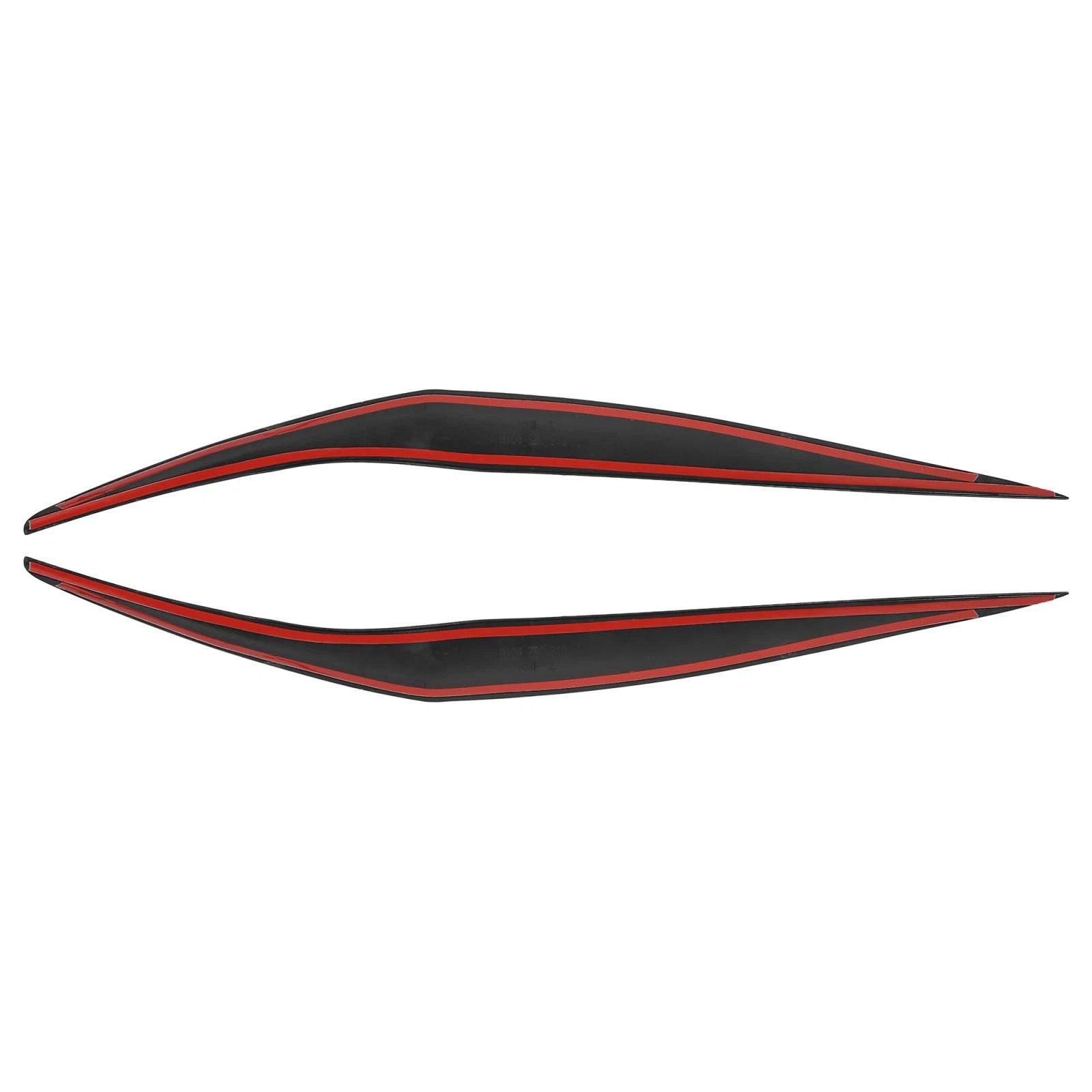 1 Pair Headlight Eye Lid Cover Sticker Black for Ford Fiesta (2013–2016)