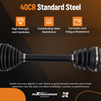 Pair Front CV Axle Shafts for Chevy Silverado GMC Sierra 1500 (2007–2014)