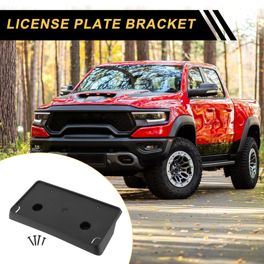 Set of 1 Front Bumper License Plate Bracket for Dodge Ram 1500 (2013–2019)