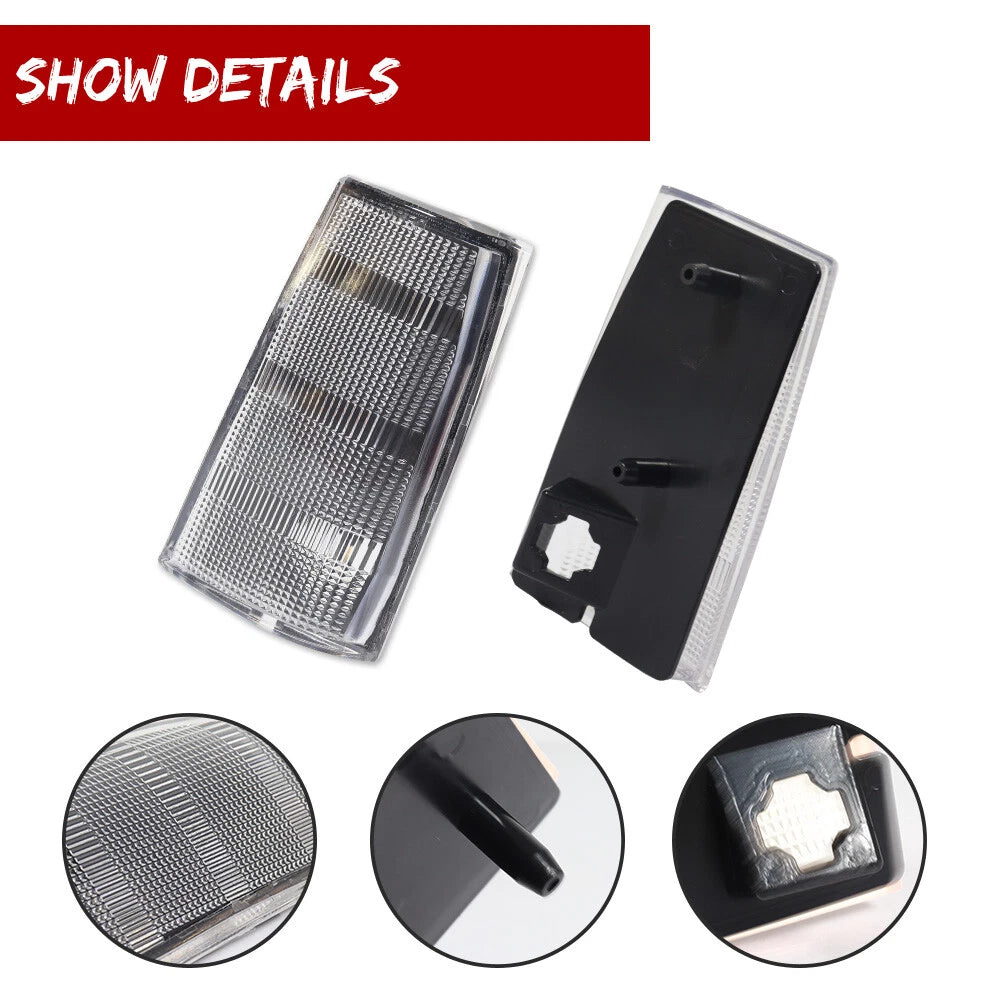 Clear Lens Side Marker Lights for Pontiac Parisienne Bonneville Safari