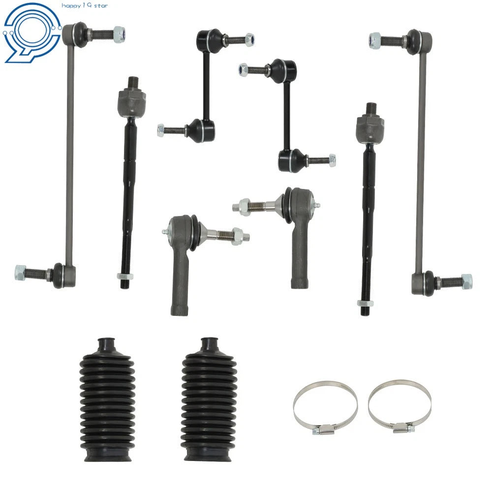 Set of 12 Front Lower Control Arm Ball Joint Tie Rod Ends for Ford Explorer (2011–2017)