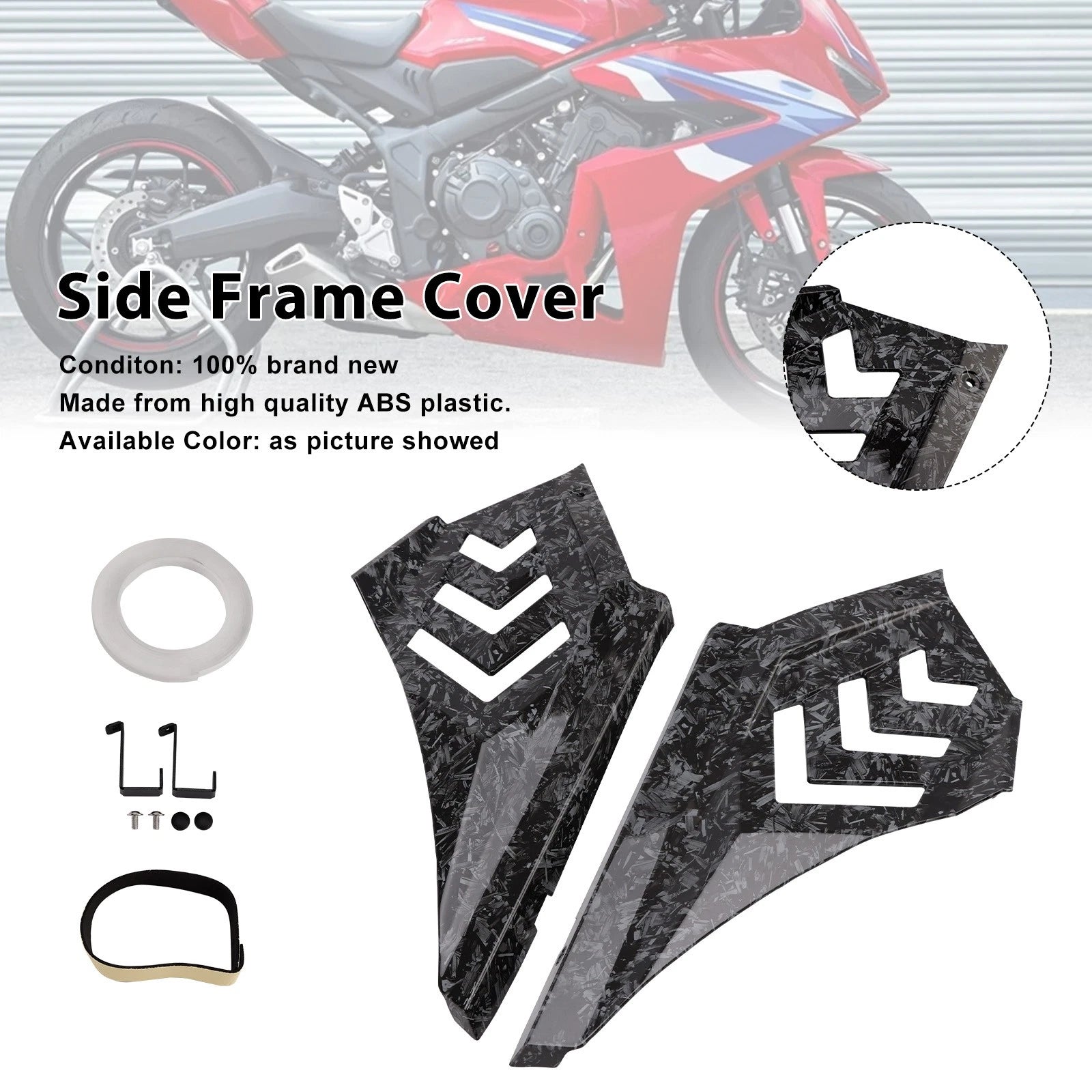 Side Frame Panel Protector Fairings Cover for Honda CBR650R (2024–2025)