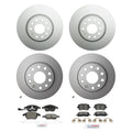 Hella Front Rear Rotors & Bosch Ceramic Brake Pads Kit for A3 Eos (2010)