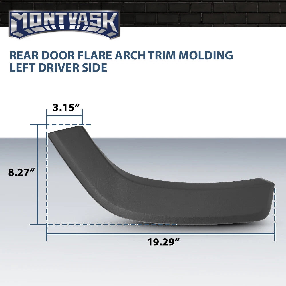 Left Rear Door Flare Trim for Toyota RAV4 (2019–2024)